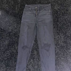 Black Ripped American Eagle Jeans